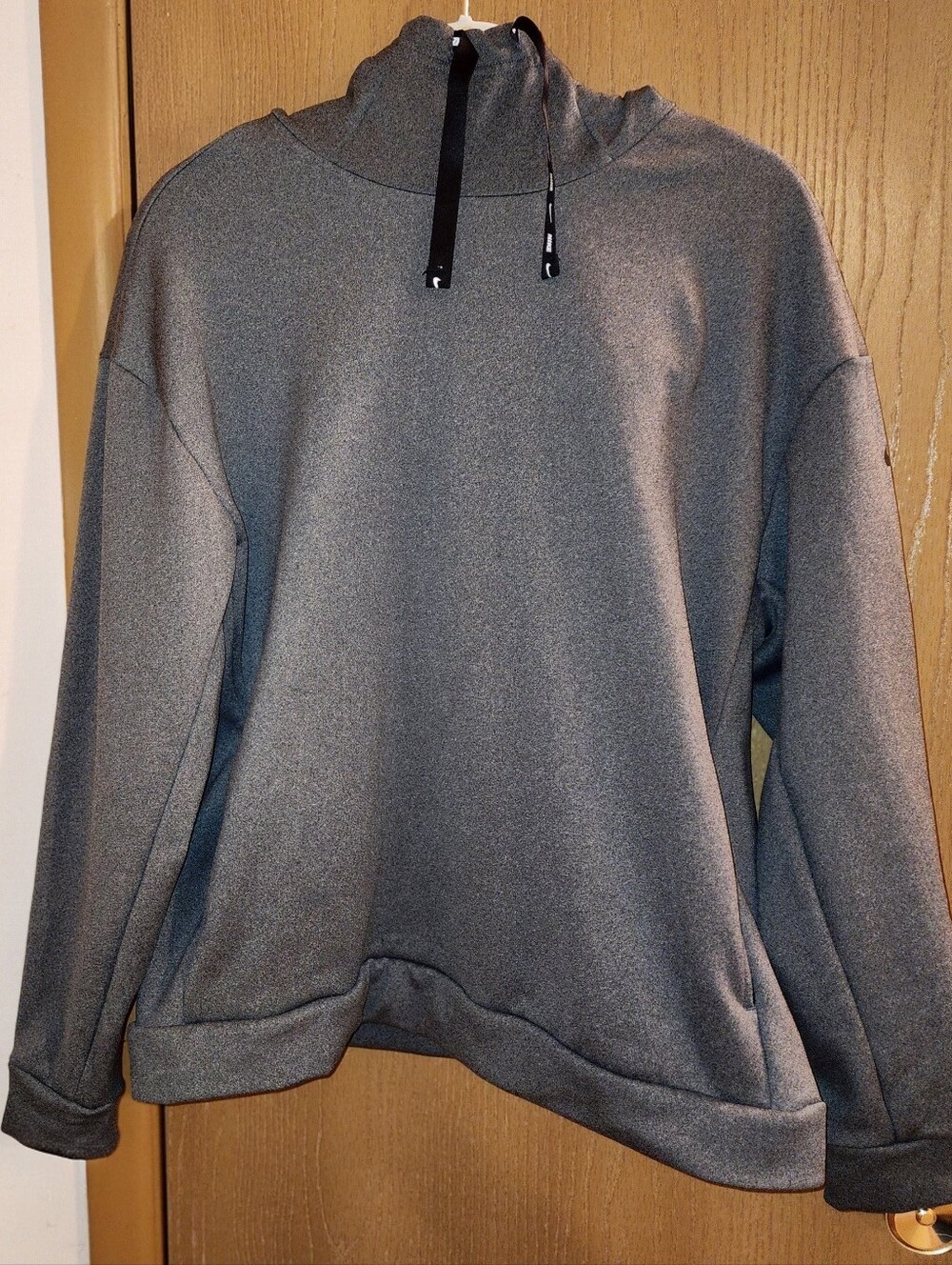 Nike Men's Gray Crewneck Hoodie Sweater - Heather Gray